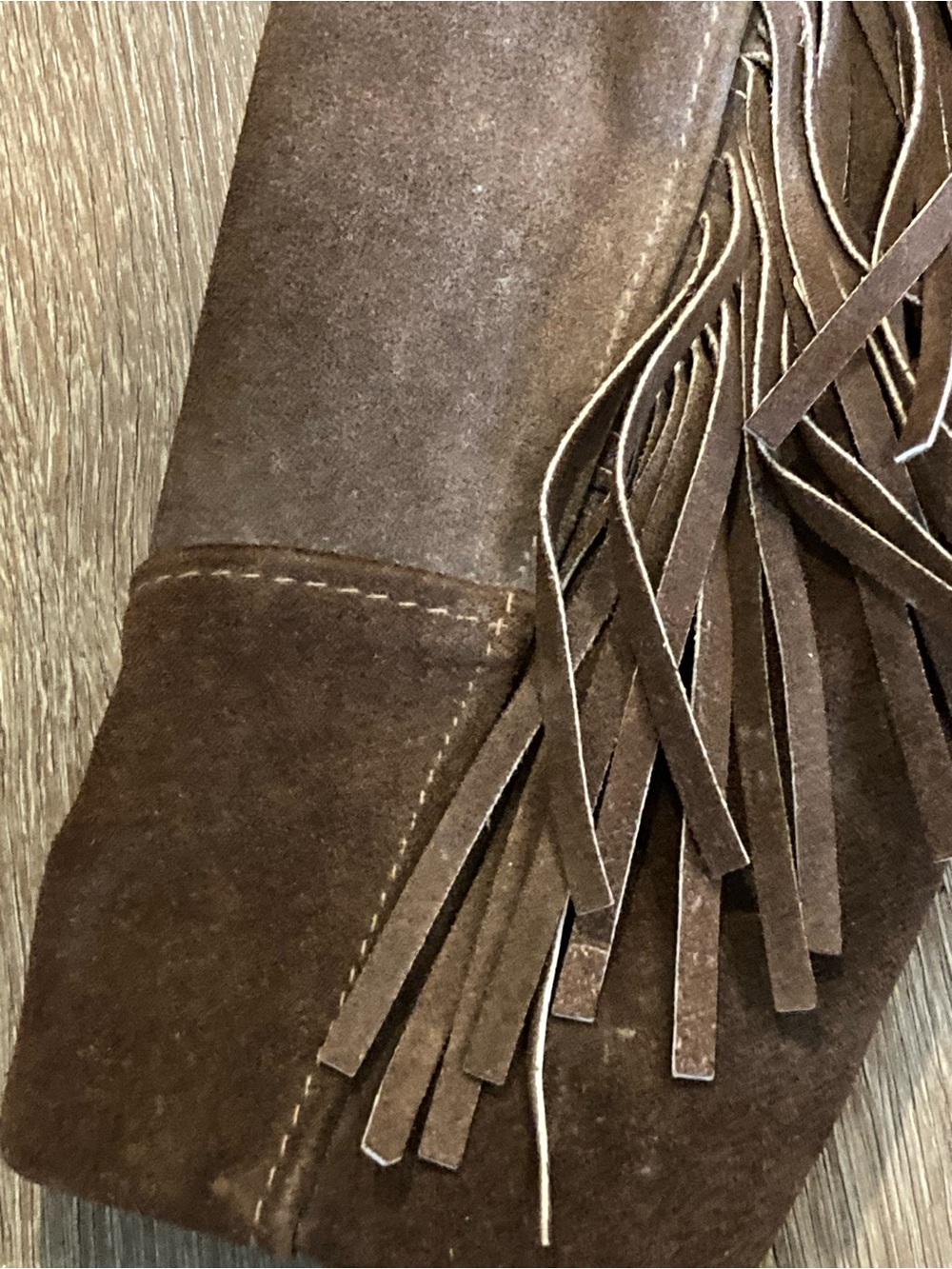 Vintage Schott Bros. Rancher Fringe Suede Jacket Size 14 1970s Western Cowgirl - Picture 13 of 16